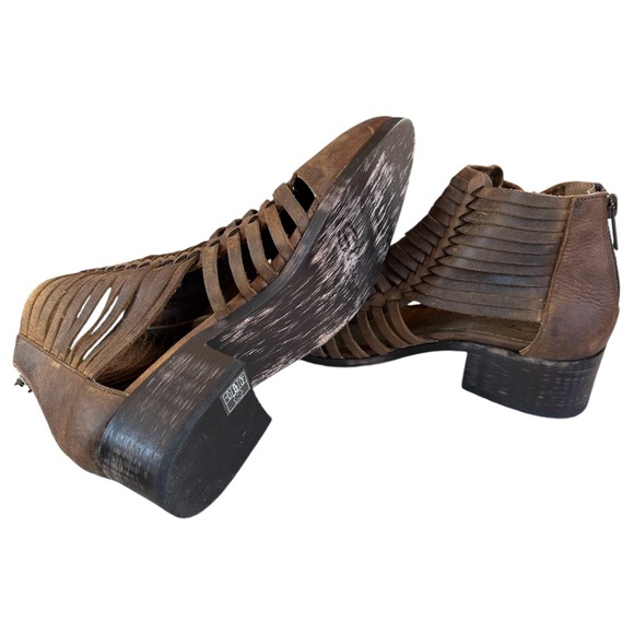 NEW Sbicca Vintage Collection Brown Leather Ankle Boots - Picture 4 of 9